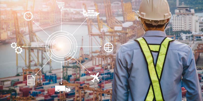 Logistic,And,Transport,Concept,:foreman,Working,With,Global,Business,Connection